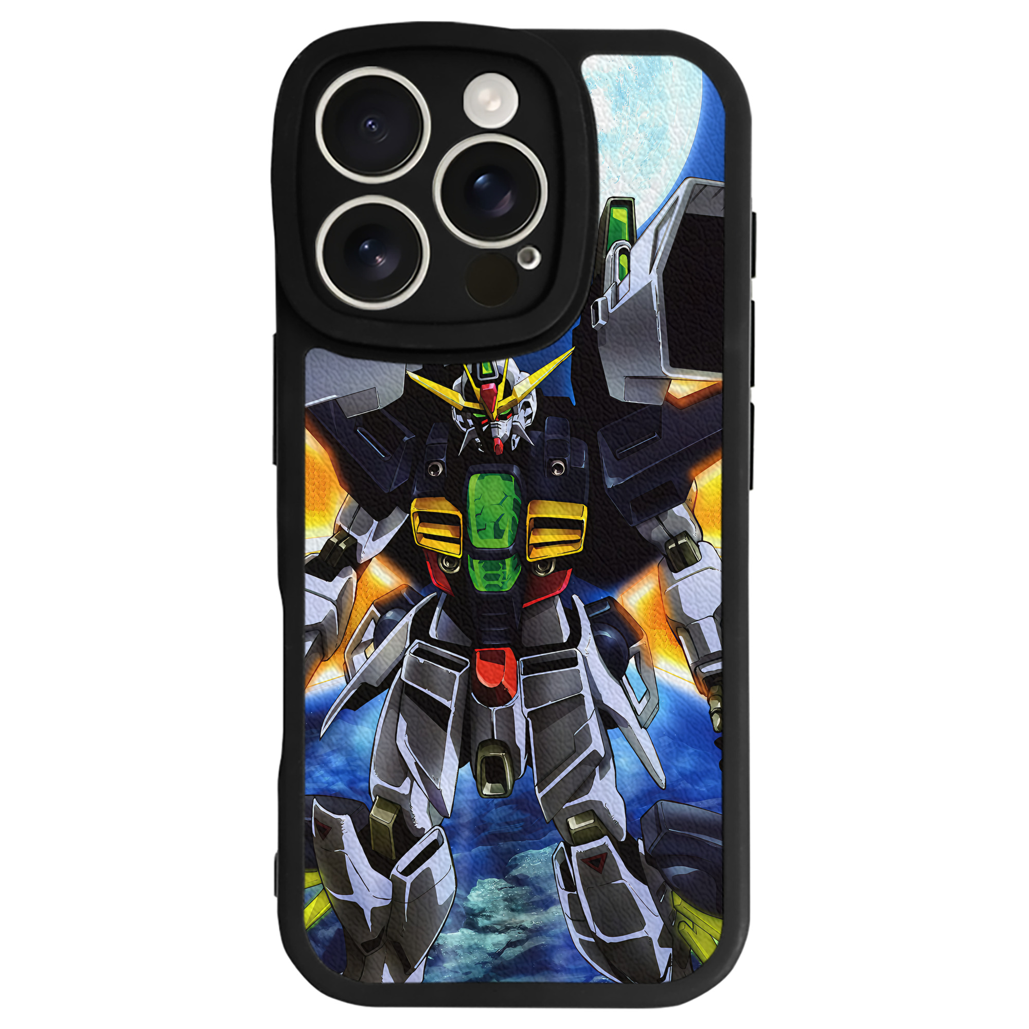 （画像用） 機動戦士ガンダム Mobile Suit Gundam 【iPhone 16シリーズ対応】シリコンスマホケース（レザー調） 材質：シリコン